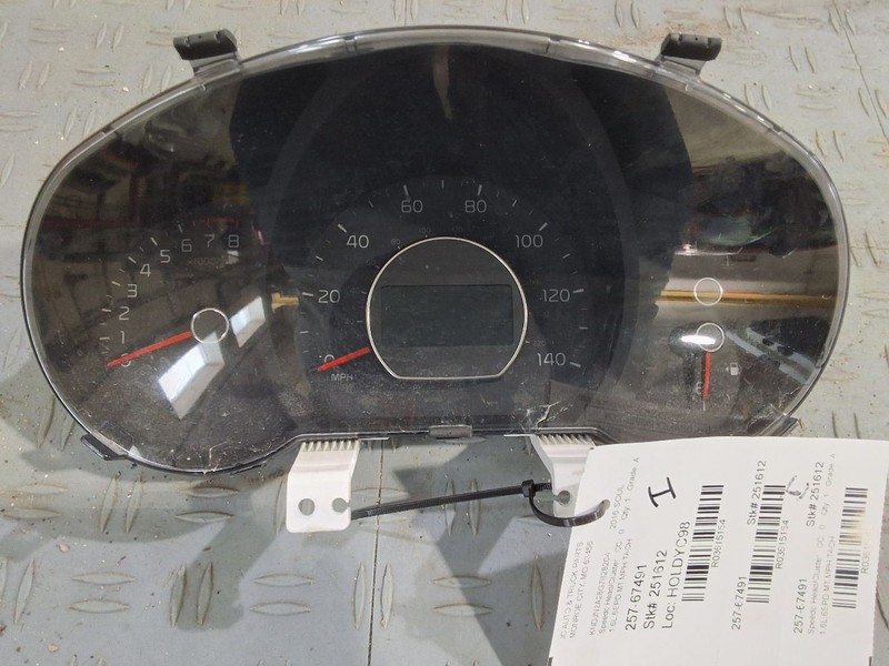2016 Kia Soul Speedometer Instrument Cluster 1.6L MPH 6 Speed Manual