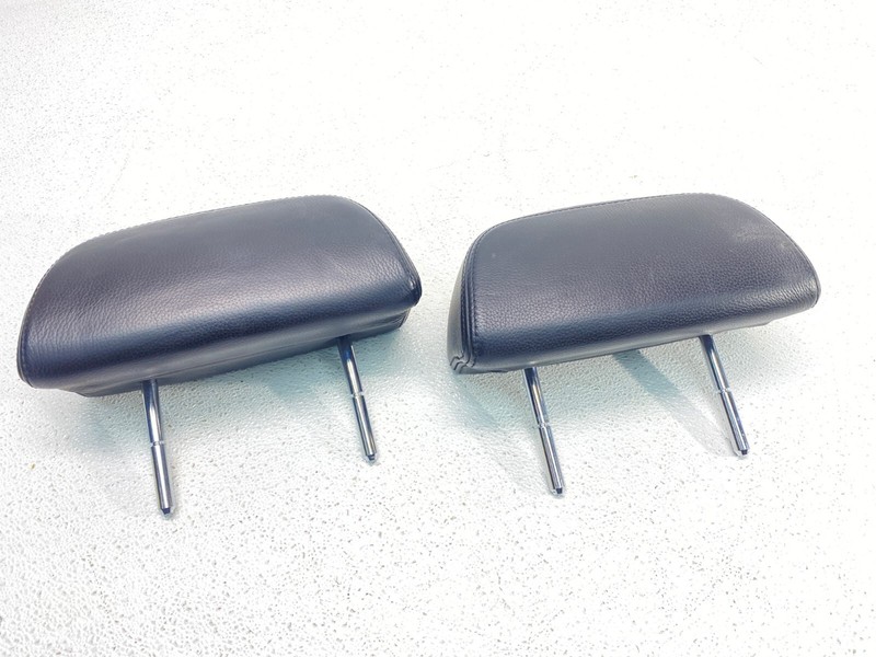 BMW E63 E64 M6 Rear Left & Right Seat Headrest Merino Leather Black Set! OEM✅