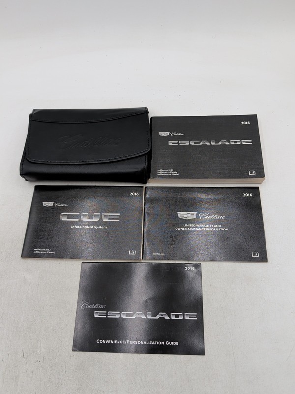 2016 Cadillac Escalade Escalade ESV Owner’s Manual Complete Set With Case