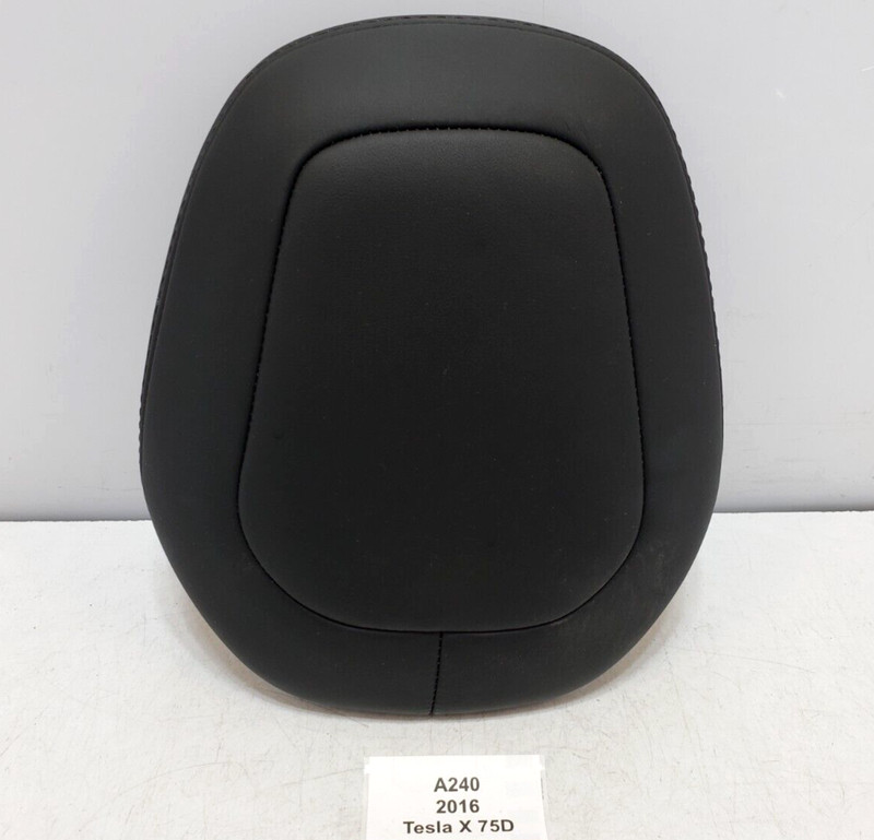 ✅ 2016-2020 OEM Tesla Model X Front Left Driver Side Headrest Leather Black