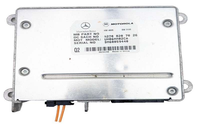 06-12 Mercedes R230 SL500 E350 Communication Control Module 2198200926 OEM���