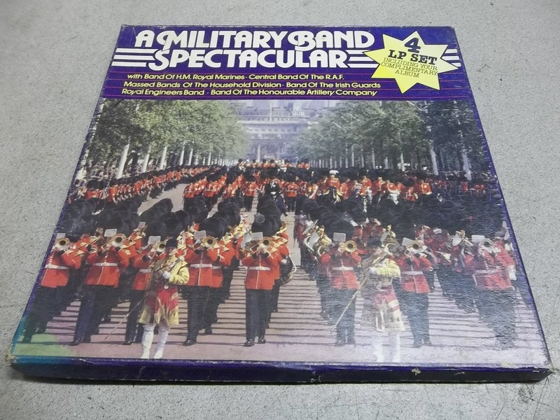 Military Band Spectacular 4-Record Set EMI UK Irish Royal Air Force Marines