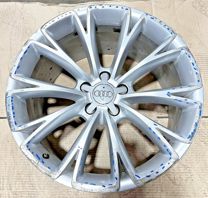 Audi A8 Quattro Wheel Alloy Rim 19" 19 x 9 Ten 10 Spoke OEM Silver 2011-2015