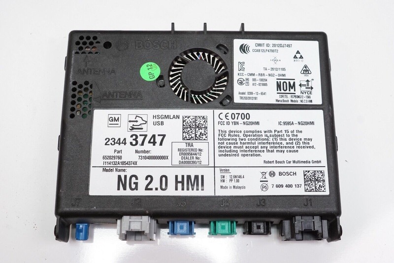 CHEVROLET GMC BUICK HMI human Machine Interface 2.0 OEM 2014 - 2016