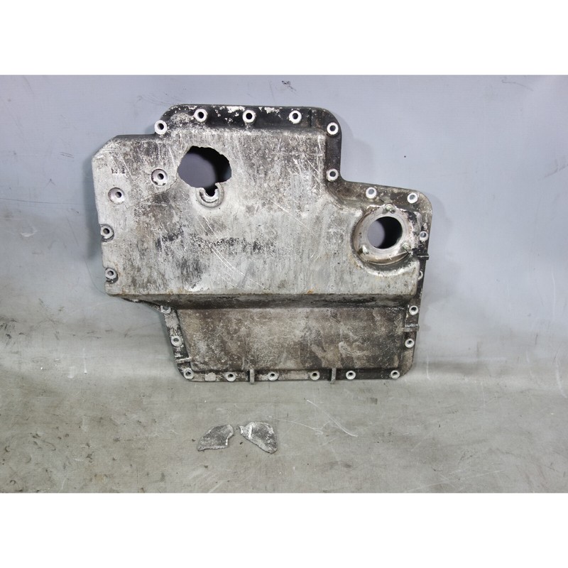 Damaged BMW E39 M5 S62 5.0L V8 Lower Oil Pan Sump Aluminum w Cracks OEM