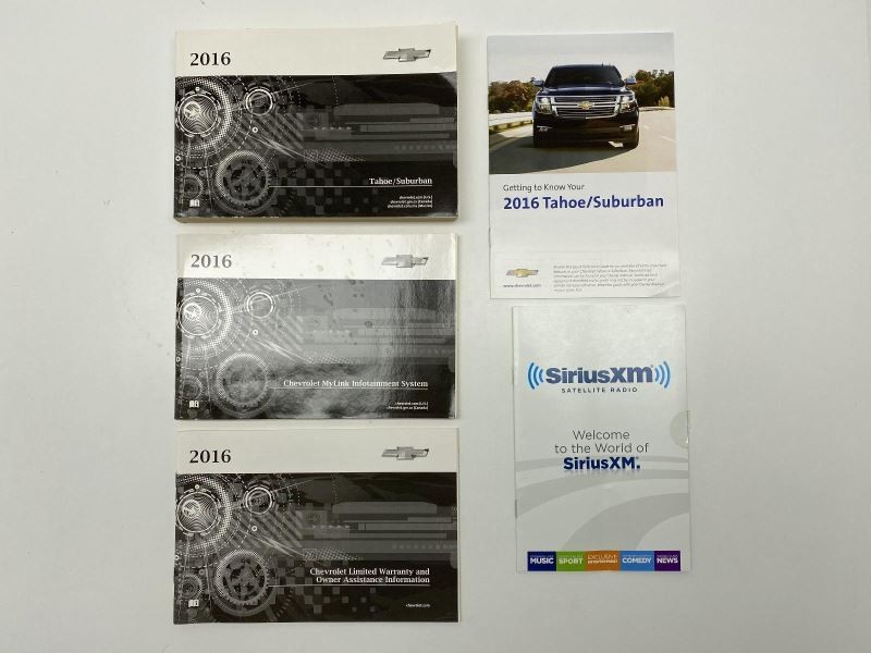 Owners Manual 2016 Chevrolet Tahoe Suburban 82301