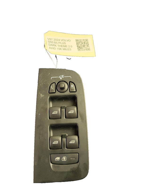 2019-2024 VOLVO S60 Front Left Door Master Power Window Switch OEM 31433407 2.0L