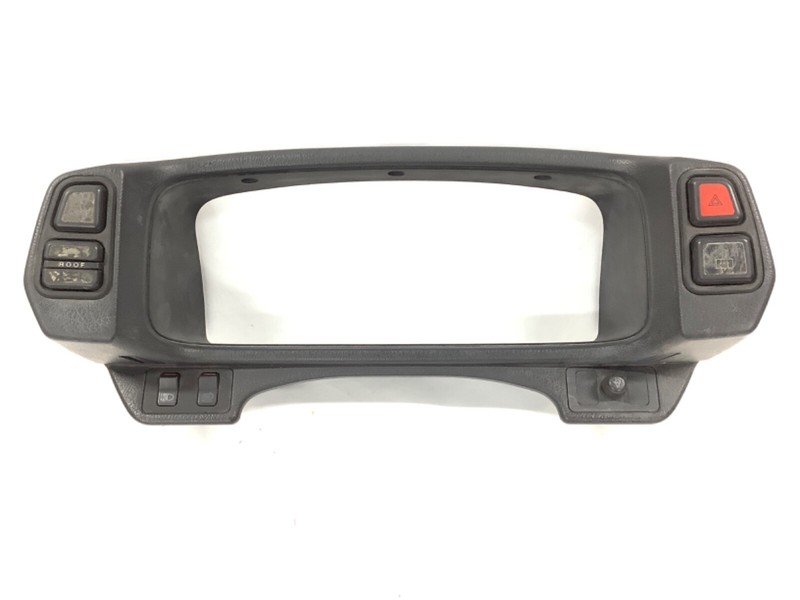 90-91 Prelude Visor Cluster Meter Panel Bezel Finish Trim Switch Set Black OEM