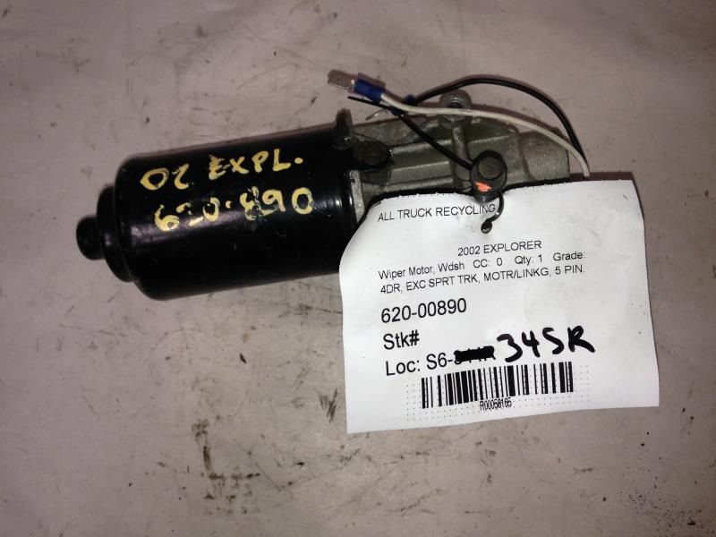02 Ford Explorer 4 Door Windshield Wiper Motor And Linkage OEM 1L2Z17508AB
