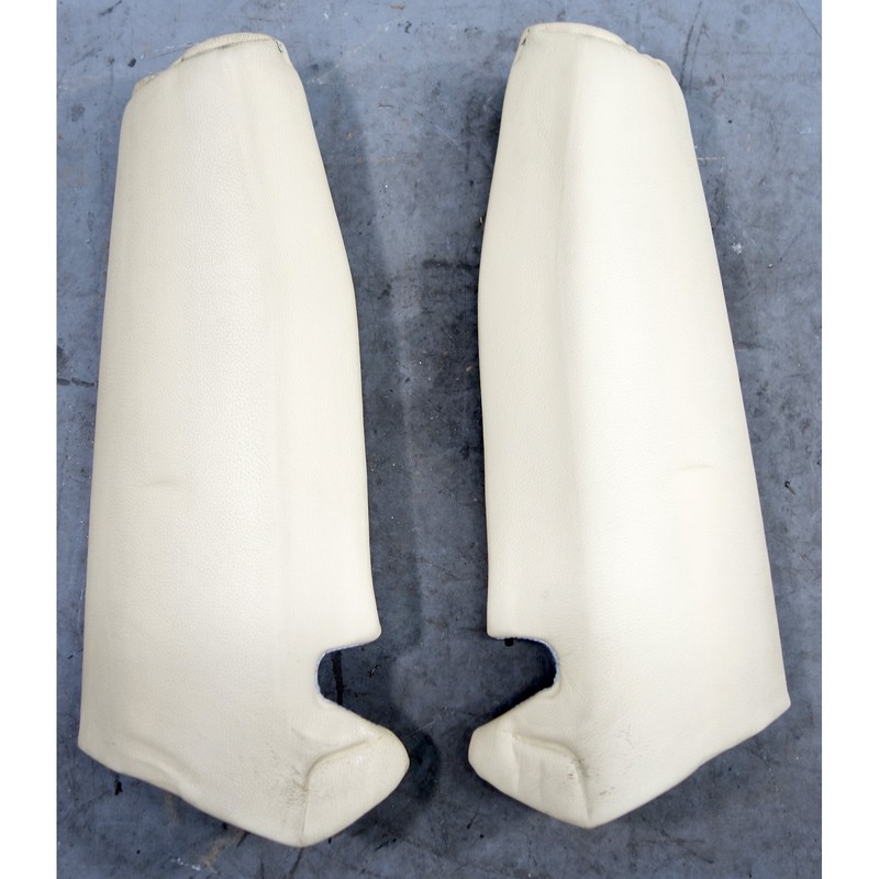 2007-2010 BMW E93 3-Series Convertible Rear Seat Side Bolster Pair Beige Leather