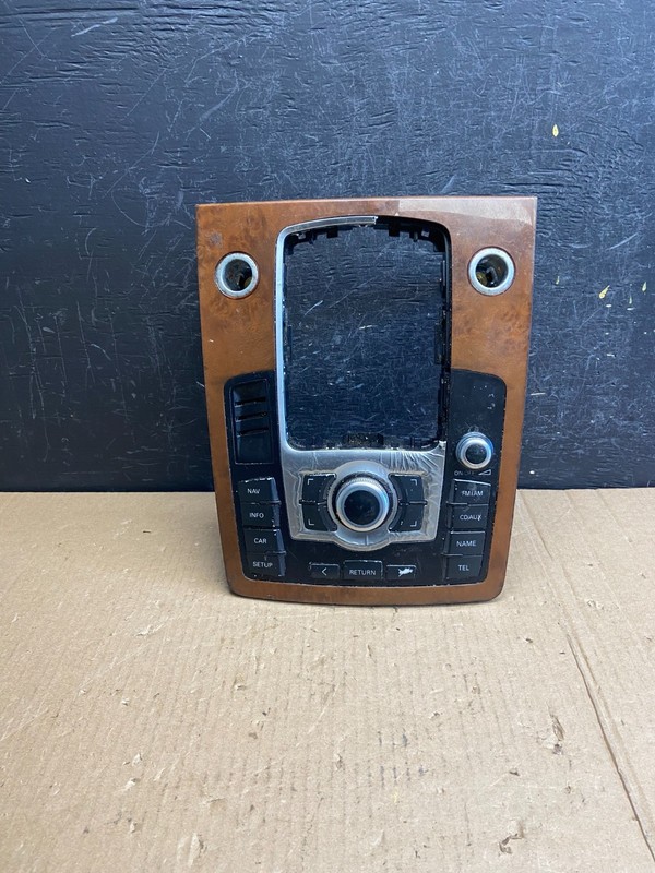 2007-2015 Audi Q7 Center Media Shifter Player Navi Switches Bezel Trim AE3815 DG