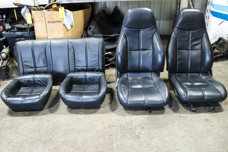 93-02 Camaro Convertible Z28 SS Front & Rear Seats Leather Graphite OEM *USED*