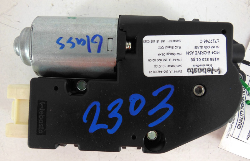 2013-2016 Mercedes-Benz GL450 4Matic Sun Roof Shade Motor OEM A1668200108