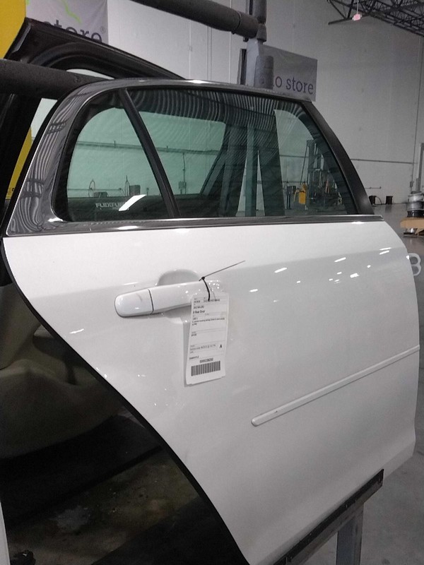 2012 Chevrolet Malibu Rear Right Door White 39448 Used 145K Miles