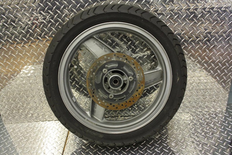 2002 KAWASAKI EX 500 D REAR WHEEL TIRE BRAKE ROTOR DISC DISK SET BACK EX500 02