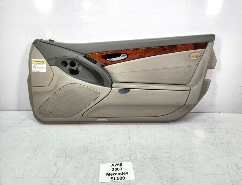 ✅ 03-06 OEM Mercedes R230 SL500 Front Right Interior Door Panel Trim NOTE*