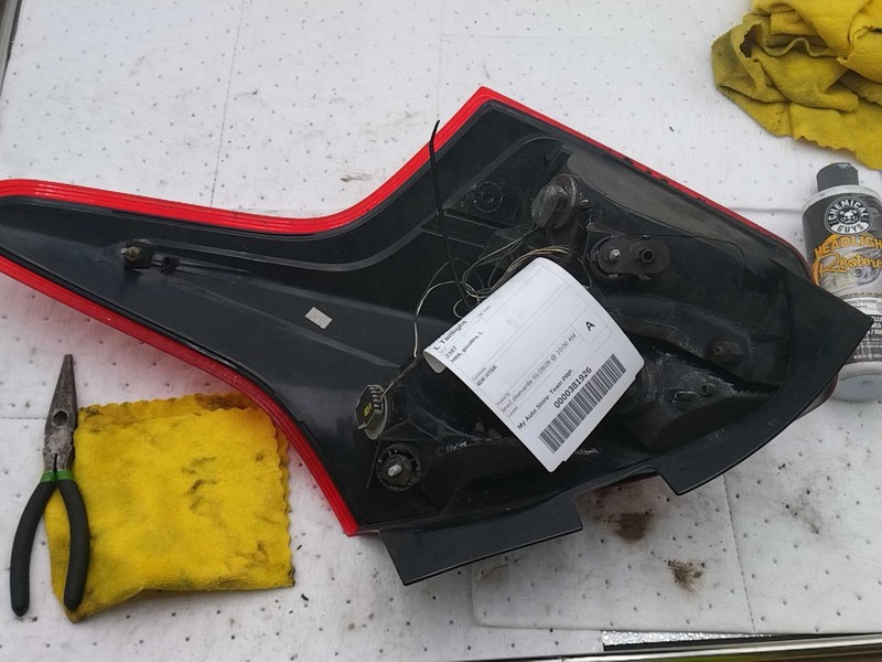 2012 Ford Focus Left Tail Light Assembly Grey OEM 165086 194K Miles