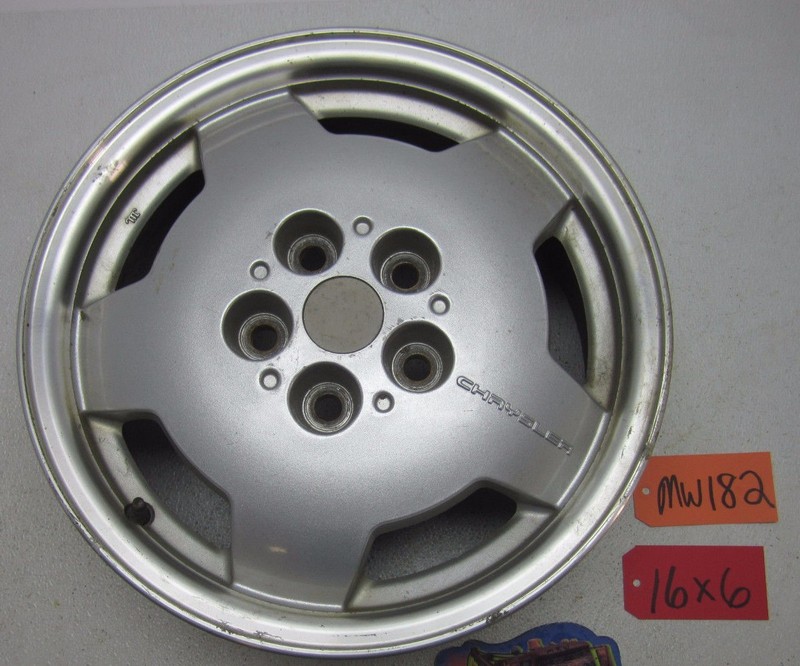 WHEEL 16 X 6 INCH ALUMINUM RIM SPARE TIRE ALLOY CAR for 95-00 SEBRING COUPE