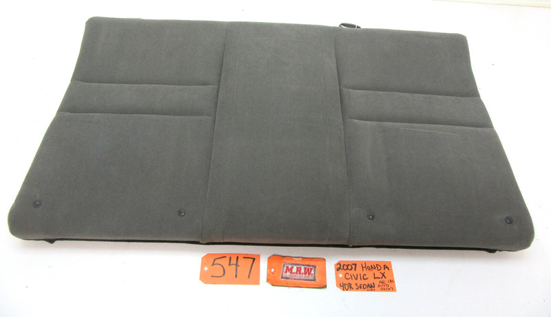 SEAT REAR BACK UPPER CENTER MIDDLE GREY CLOTH CAR for 06-11 HONDA CIVIC SEDAN LX