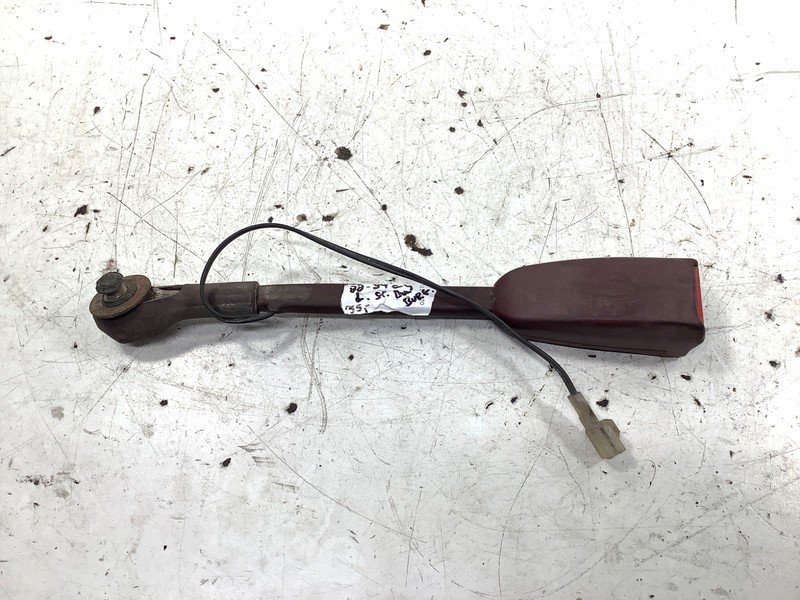 88-89 Honda Civic 4DR Left Seat Buckle Burgundy OEM