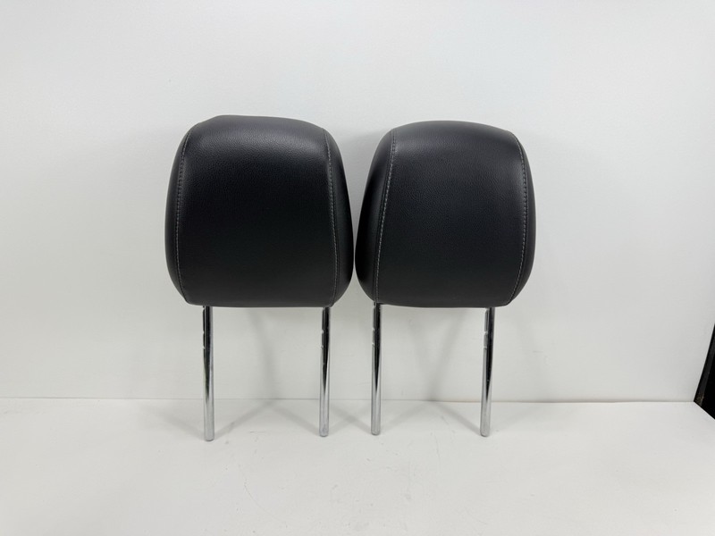 2013-2019 Ford Escape Front Seat Headrest Headrests Black Leather Pair x2 OEM