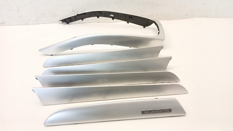 09-16 AUDI B8 A4 S4 DASHBOARD DOOR PANEL INTERIOR ALUMINUM TRIM SET OEM 02142A