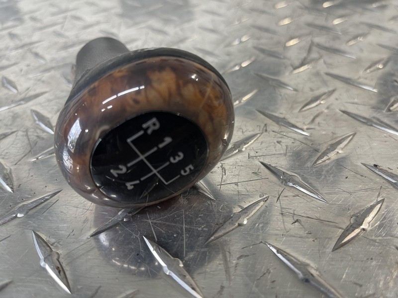 1997-2003 BMW E39 5-Series Factory 5-Speed Shifter Knob Wood Grain OEM