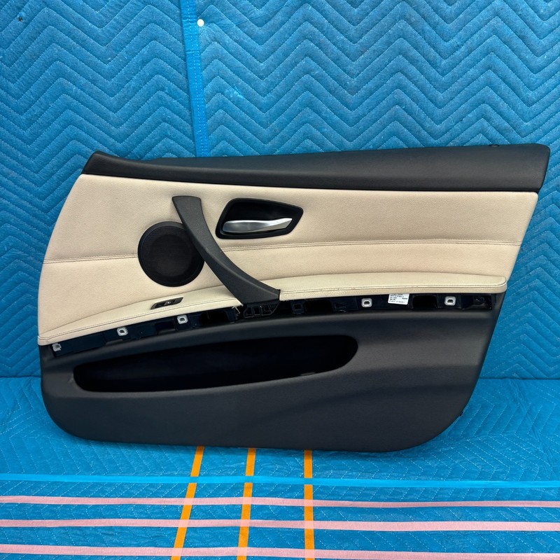 2006–2011 BMW 335i E90 Front Passenger Door Panel Dakota Oyster LCCX OEM