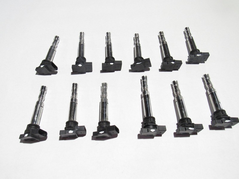 Bentley Continental GT 2012 6.0L Engine Ignition Coil Coils Set 12 PCS 11-18 ;#3
