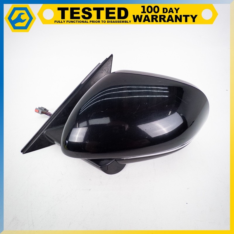 16-20 JAGUAR XF X260 LEFT DRIVER SIDE REAR VIEW DOOR MIRROR W/ BLIND SPOT OEM