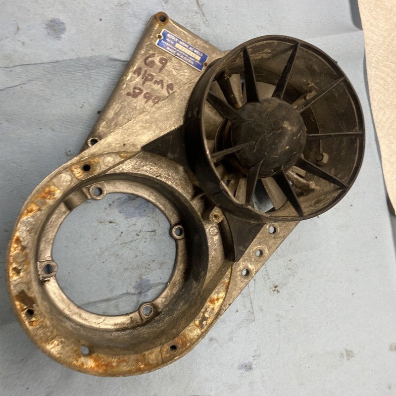 Vintage 69 Ski Doo OlympiqueAlpine Nordic 399 Snowmobile Motor Side CoverFan