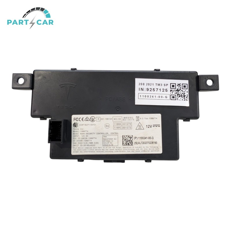 2017 2018 2019-2023 Tesla Model Y 3 Center Console Security Locking Module OEM