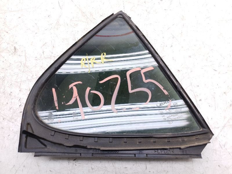 Passenger Right Rear Door Vent Glass Fits 06-13 Lexus IS250