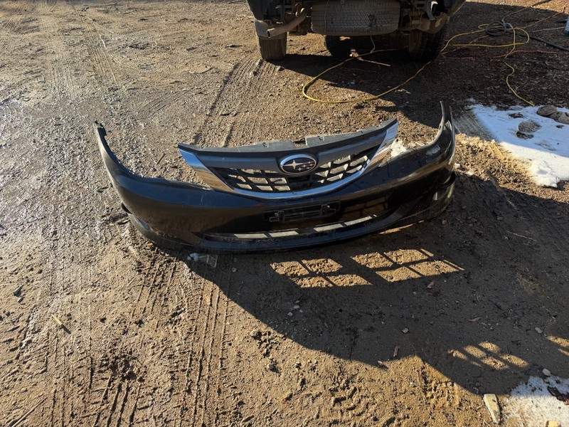 08-14 Subaru Impreza WRX STI BLACK FRONT BUMPER COVER - OEM