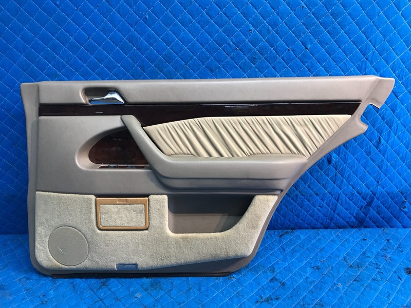 94-99 MERCEDES W140 S500 REAR RIGHT RH PASSENGER DOOR PANEL OEM BEIGE