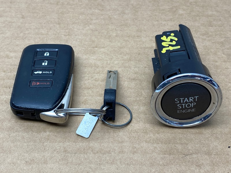 2013-2020 LEXUS GS350 IGNITION START STOP SWITCH KEY FOB SET OEM LOT725