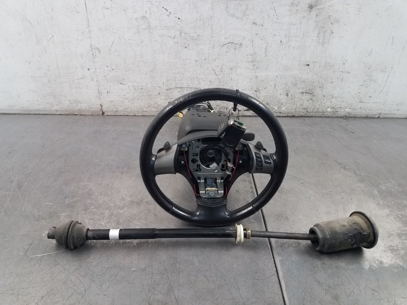 2009 Chevy Corvette C6 Leather Steering Wheel / Column / Key#0585 E6