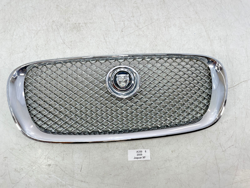 ✅ 2009-2011 OEM Jaguar XF Front Bumper Grille Upper Chrome Mesh W/ Emblem