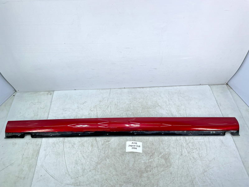 ✅ 04-07 OEM Jaguar XJ8 XJR Left Driver Skirt Rocker Panel Molding Red *