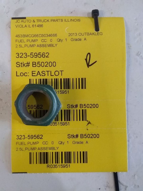 Fuel Pump Assembly 2.5L Fits 13-14 LEGACY 3515951