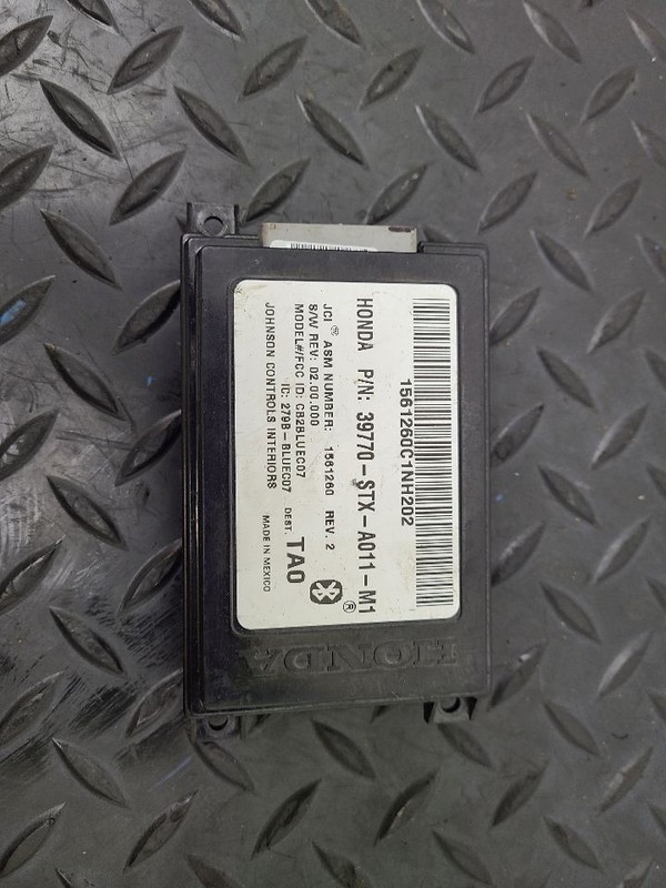07-09 Acura MDX Bluetooth Hands Free Telephone Control Module OEM 39770-STX-A01
