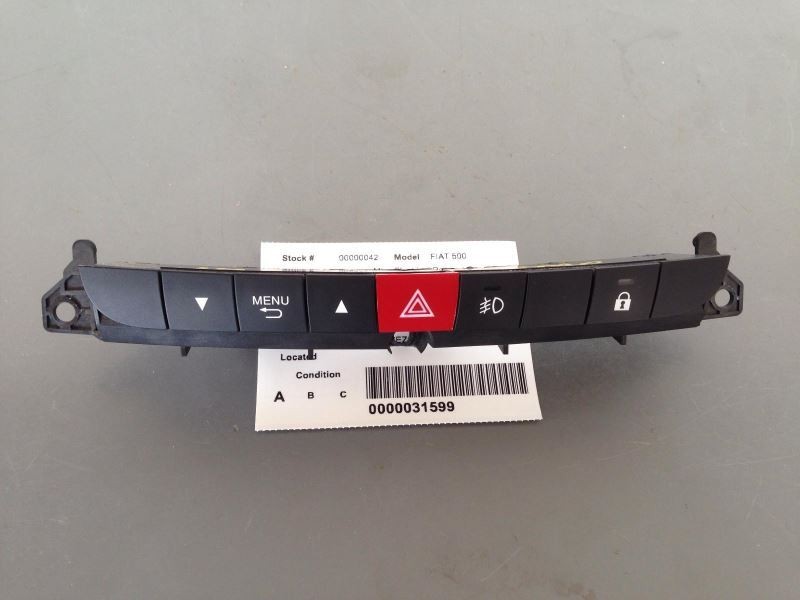 Dash Instrument Panel Hazard Switch 735590907 Fits 2014-2017 Fiat 500L 75153
