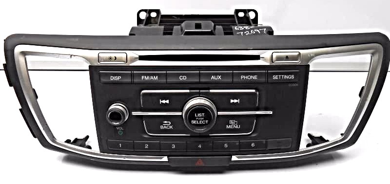 OEM Honda Accord Sport Sedan Receiver Face Panel CD Radio39100-T2A-A102-A1