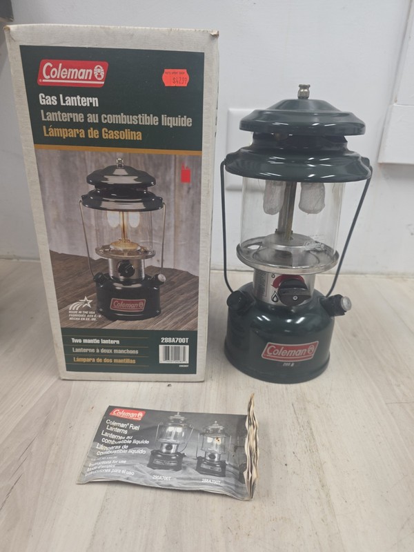 VintageColeman 288 Lantern in Box 288A700t in Box Dated 11-95