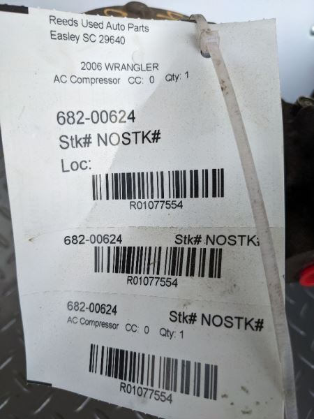 AC Compressor Fits 03-06 WRANGLER 1077554