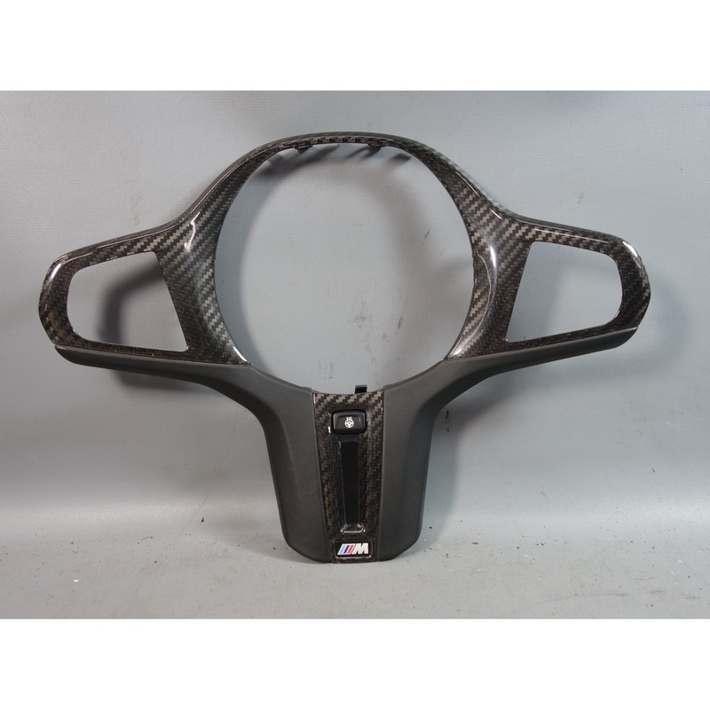 2021-2025 BMW G8x M3 M4 Steering Wheel Trim Cover Carbon Fiber and Leather OEM