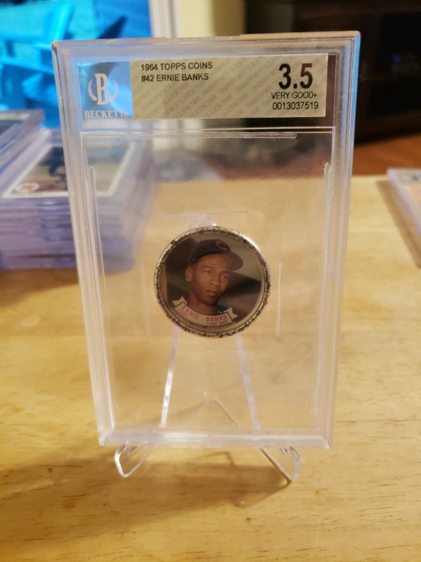 1964 Topps Coins #42 Ernie Banks BGS 3.5