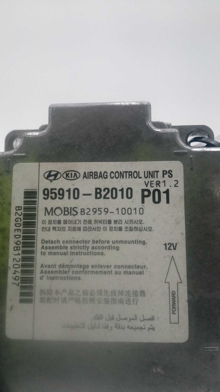 Used Air Bag Module fits: 2016 Kia Soul Air Bag center console gasoline model Gr