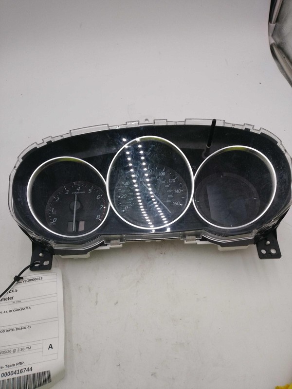 Used Speedometer Gauge fits: 2016 Mazda CX-5 cluster MPH AT ID KA0K55471A Grade