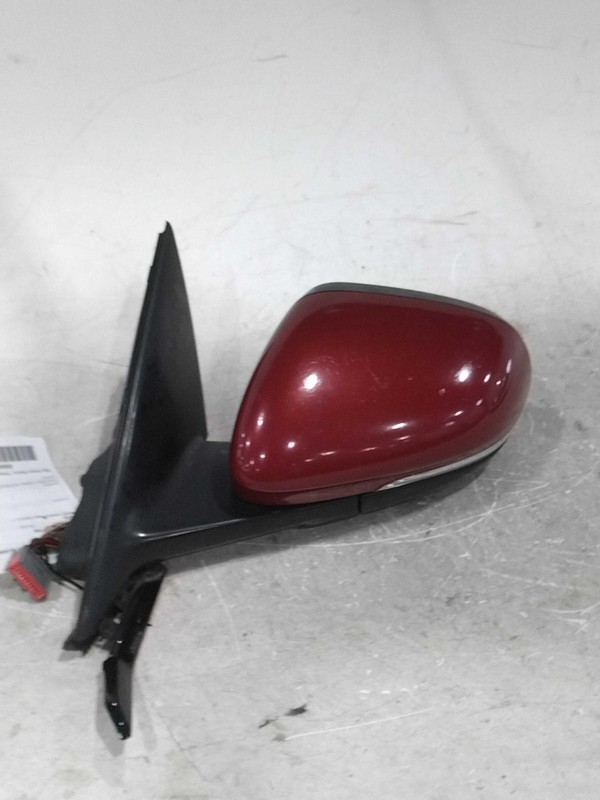 2015 Jaguar XF Left Door Mirror Assembly Red OEM 366889 Power Blind Spot Alert